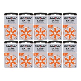 RAYOVAC WNS-emg-World Big Box Pack Extra Type 13 Hörgerätebatterien Zinc Air P13 PR48 ZL2, 60 Stück