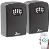 Xcase Combination Lock: Set of 2 Mini Key Safe with