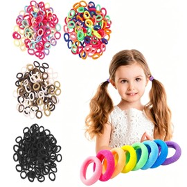 400Piezas Ligas Cabello Niña, Ligas Para Cabello Niña, Correas Pelo Elástico Sin Costura, Correas De Cola Caballo Para Niñas, Gran elasticidad y sin lesiones en el cabello