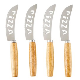 Santa Barbara Design Studio Pizza Knife Set Gift Book Box, 4-Count, Love and Pizza