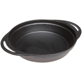 Pie Pan - Pre-Seasoned Cast Iron 12 x 9.5 x 2 Inches By Old Mountain
