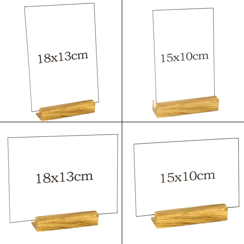 holzkin Photo Holder/Picture Holder/Card Holder - Solid Wood - Various
