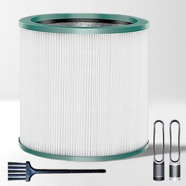 1 Pack TP01/BP01 True HEPA Replacement Filter Compatible with Dyson Tower Purifier Pure Cool Link TP01, TP02, TP03, AM11, BP01 Models, Compare to Part # 968126-03,with Brush and Disposable Gloves