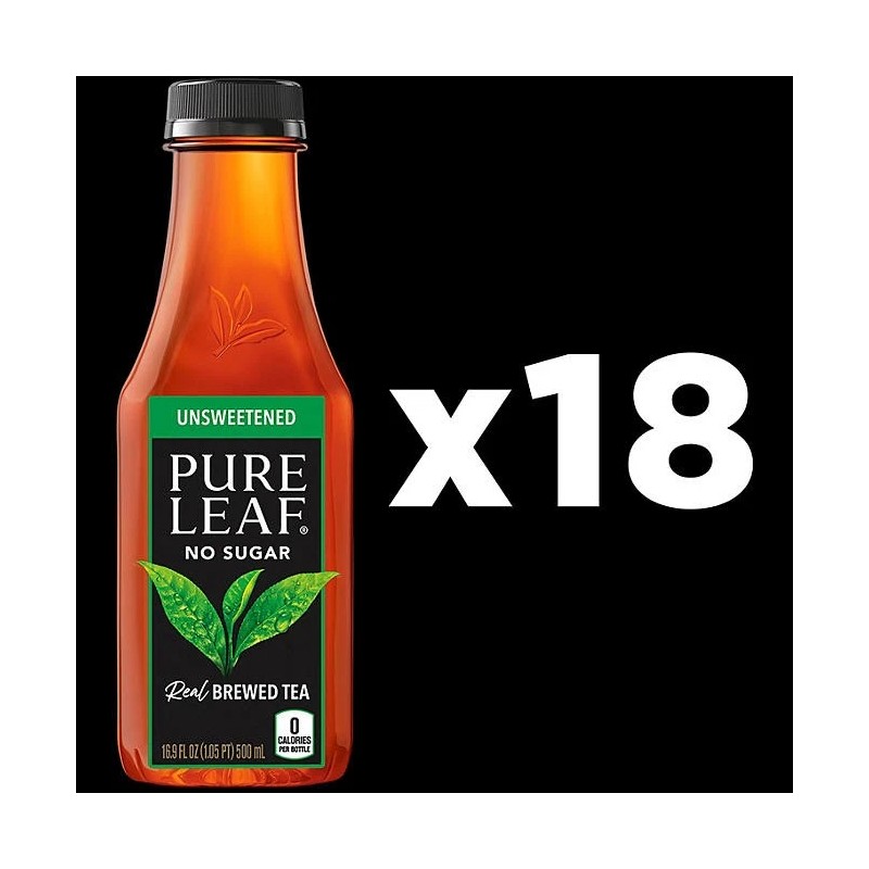 Pure Leaf Real Brewed Tea Unsweetened Black Tea 16.9 fl.