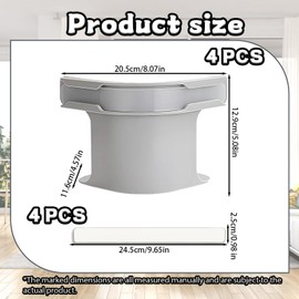 WNXBFO 4 Pieces Bed Sheet Clips, Bed Sheet Holder with Lock Strips, Removable Fitted Sheet Corner Holders, Used for Mattress Protectors, Bedding, Blankets