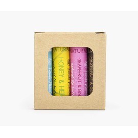 Natural, Petroleum Free Lip Balm Four Pack (4-Pack) by Fabula Nebulae