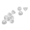 10pcs Sound Amplifier Closed Domes Single Layer Double Hole Silicone