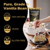 ORGFUN Vanilla Bean Powder 3.53 Oz, Native Ground Madagascar Vanilla
