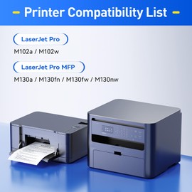 JCTONER 17A Black Toner Cartridge 2-Pack with chip High Yield Replacement for HP 17A CF217A Toner Compatible with HP Laserjet Pro MFP M130a M130fn M130fw M130nw M102a M102w Printer M130 M102 Series Ink Copy