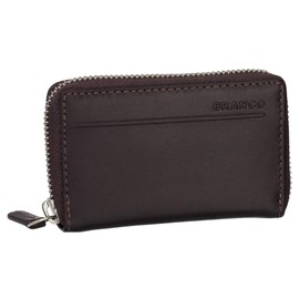 Ledershop24 Branco Small Leather Credit Card Holder Wallet - Space for over 8 Cards - Various Colours Black, Brown, brown