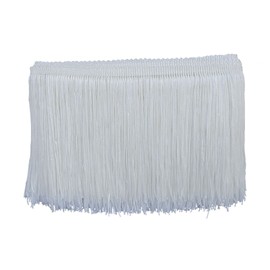 MONIDOOR - Flecos de cadena de 6 pulgadas y 10 yardas para costura, manualidades, decoración de bricolaje (909 blanco)