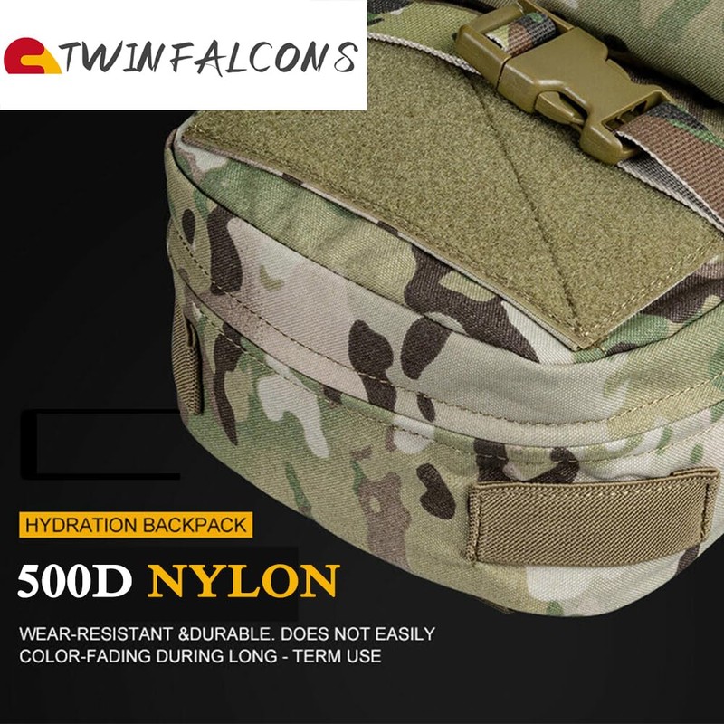 Tactical MOLLE Hydration Pack for 2L Hydration Water Bladder 500D