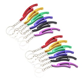 com-four® 12 x Bottle Openers as Key Rings in Bright Colours - Party Bags (Pack of 12 - Bottle Opener)