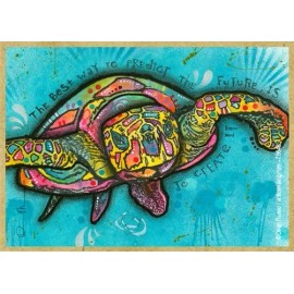 The best way to predict the... Sea Turtle Wood Fridge Magnet 2.5x3.5 NEW A80
