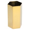 Pen Holder Hex Stainless Steel Gold Electroplating Durable Glossy Corrosion