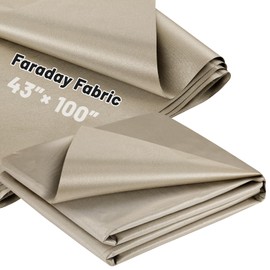 UCandy Faraday Fabric, 43" × 100" Faraday Fabric EMP Proof Military Grade, Faraday Cloth can Block Cellular Signals,WiFi, Bluetooth, GPS, and RF Signals and electromagnetic Interference