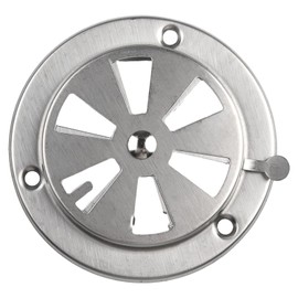 UCCKEYI BBQ Smoker Air Vent Set, 2 Pieces Stainless Steel Grill Damper for Increased Airflow, Replacement Parts for Grill, Stove and Smoker