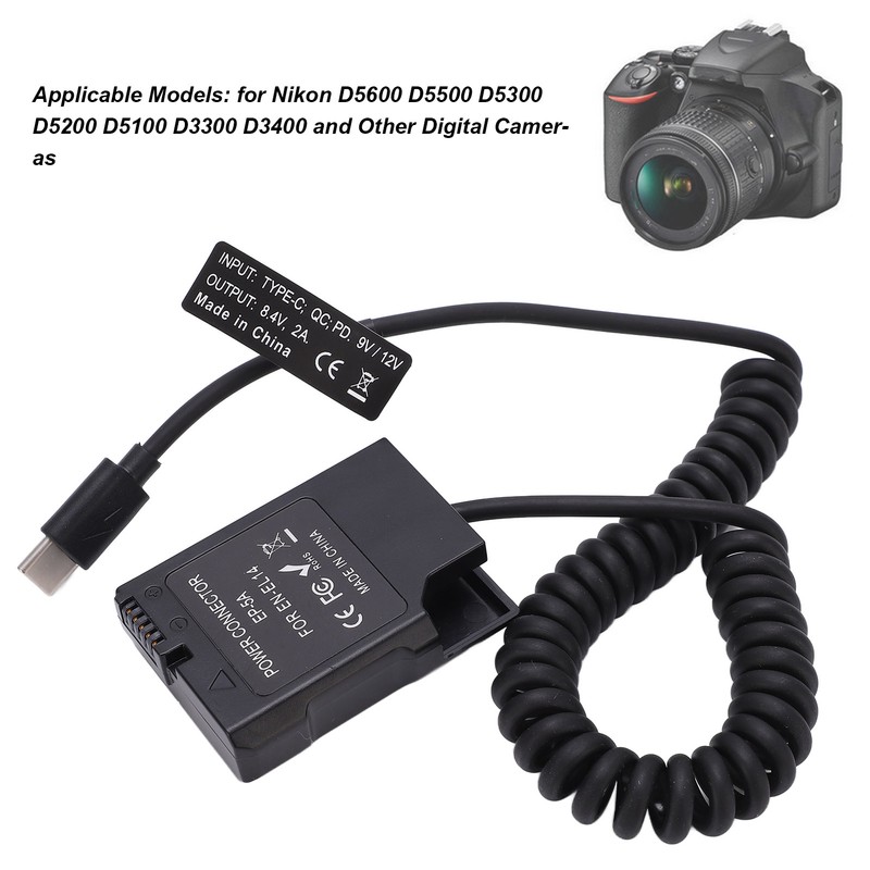 Type C Power Adapter DC Coupler ENEL14 Full Decoding Dummy