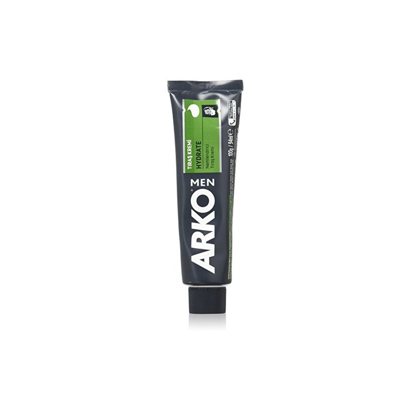 Arko 100g Shaving Cream Moist, Green, 3.5 Oz