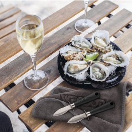 Wendon Oyster Knife Set-2 Knives & L5 Cut Resistant Gloves & Lemon Squeezer 5pc