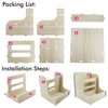 Amonk Wood Guinea Pig Hay Feeder for Cage 7x7x8in Including