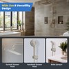 Hibbent All Metal 2 Pack Shower Head Flow Control Valve,
