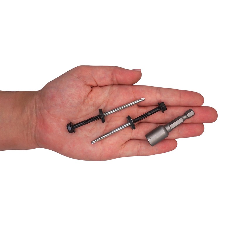 SKIR'CO (Pack of 50) Painted Roofing Screws 4.8 x 70