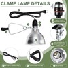 Macarrie Adjustable Clamp Lamp Light with Aluminum Reflector Up to