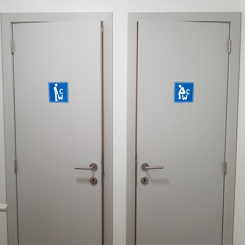 Uni Toilet Stickers - Toilet - Toilet and Urinal -