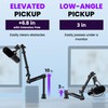 CAHAYA Desk Mount Mic Arm, Low Profile Boom Stand for