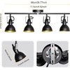 HiBay Track Lighting Fixtures Ceiling, Adjustable 4-Light Track Light Kit,