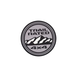 Jeep Trail Rated Logo Vinyl Sticker (4X4 Circle) Suitable Indoors and Out