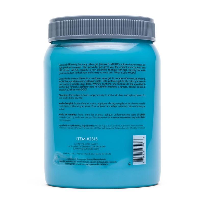 JOHNNY B. Mode Professional Hair Styling Gel 64 oz.