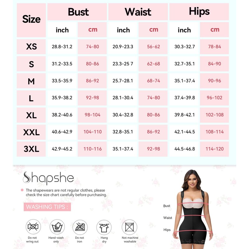 SHAPSHE Fajas Colombianas Moldeadoras De Cintura Y Abdomen Reductoras Faja