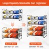 MAXIFFE 2-Tier Can Organizer for Pantry, 16.9"W × 11.5"D ×