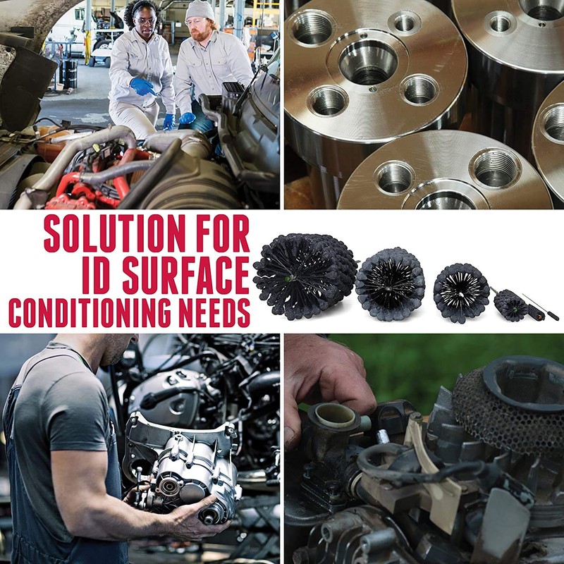 Weiler 34159 CrossFlex Standard Duty Bore Brush 1/2 Diameter 180SC