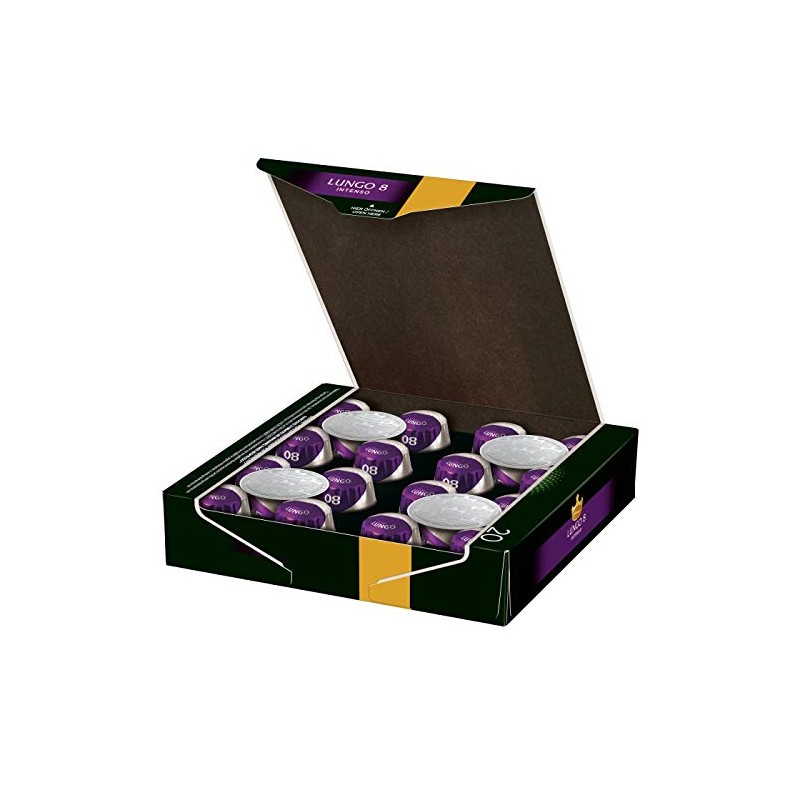 Jacobs Lungo Intenso Coffee Capsules, Intensity 8 of 12, 20