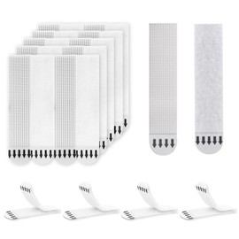 24 Pairs/ 48pcs Picture Hanging Strip, Picture Hanging Strips, No Nails Picture Hanging Strips for Frame Hanging, Picture Hanging Strips for Frame Hanging and Christmas Decorations