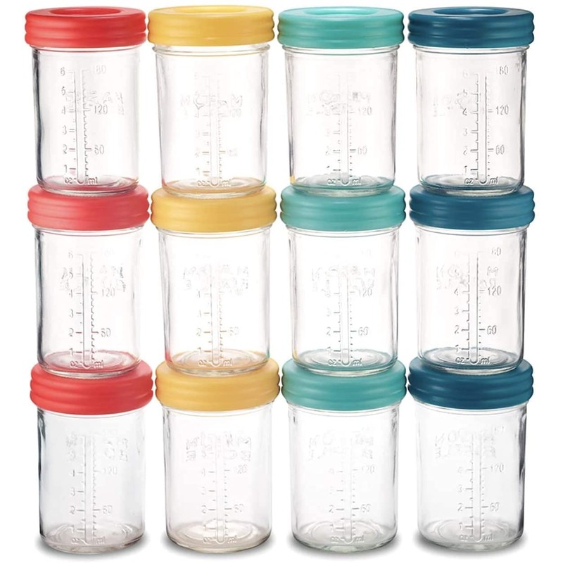 Mason Jar Storage for Breastmilk (Mixed Jar Set (8 Pack))