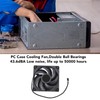 120mm Case Fan, 4pin PWM Silent Computer Fan, 3000RPM Double