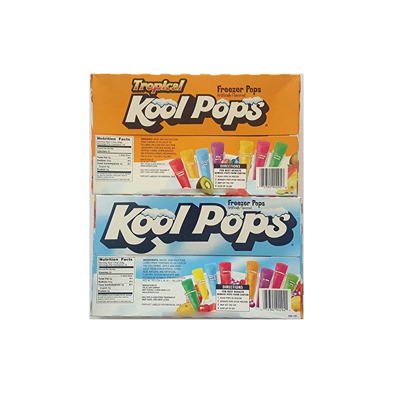 Kool Pops Freezer Pops Bundle - 2 Items: 2 Boxes