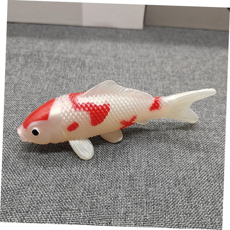 FUNOMOCYA 4 Pcs Artificial Fish Tank Ornaments Decorative Carp Lifelike