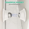 NiHome White Magnetic Door Stop for Secure Door Holding &