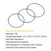 sourcing map 30-in-1 Nitrile Rubber O-Ring Set 38 mm 40