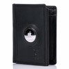 MATADOR Men's Leather Wallet with AirTag Compartment, Nappa Black, Modern