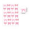 Pink Bow Sticker Coquette Pink Bows Stickers 500 Pcs Bow