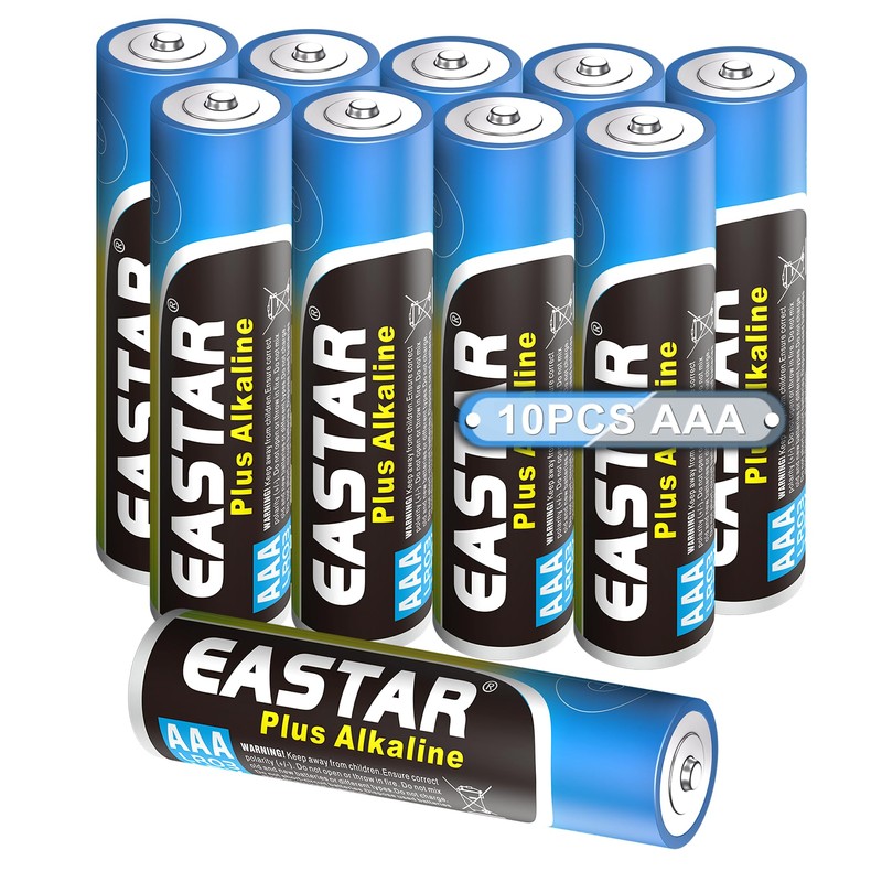 EASTAR BTS AAA Batteries 10-Pack, High Performance 1.5V LR03 Alkaline