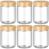 Suclain 6 Pcs 16 oz Glass Jars with Airtight Lids