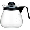 iwaki(イワキ) 耐熱ガラス コーヒー ドリップポット レンジ ブラック 1L コーヒー1000 KT7966-BK2