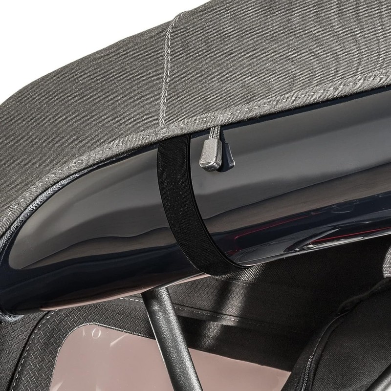 Aochuang Soft Top Straps Back Window for Jeep Wrangler 2007-2019